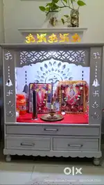 Wooden Temple with Lights in Excellent Condition
