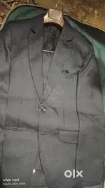 Black black with sign coat pant