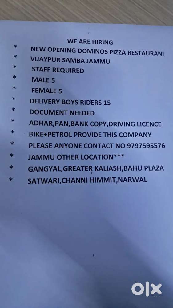 New opening Dominos pizza Restaurant Vijaypur  Near police station