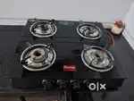 Prestige glass top 4 burner