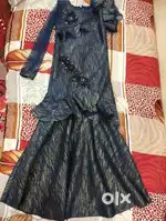 Blue gown for women ..48 lenght