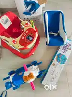 Kids carry cot and others