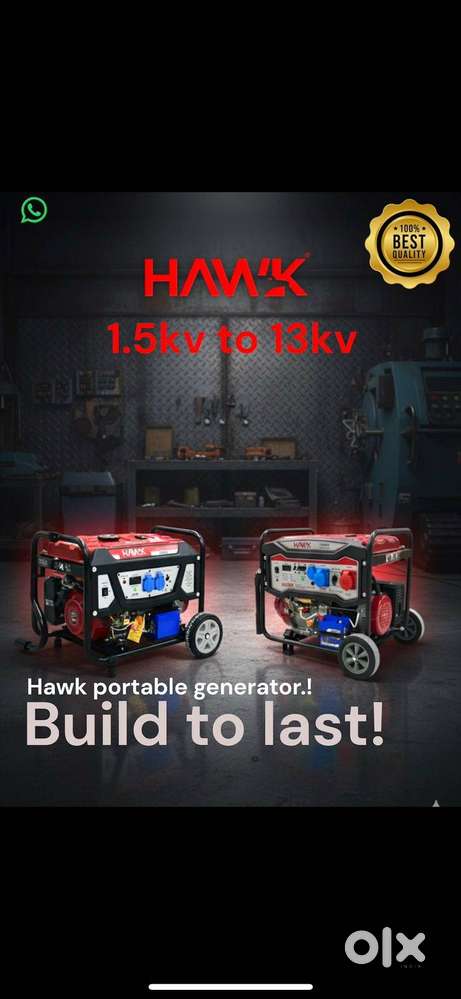 Generator portable generator – 1.5kv 3kv  5kv 7kv 10kv (XLNT & HAWK)