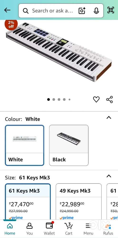 Arturia keylabs essentials 61 keys midi