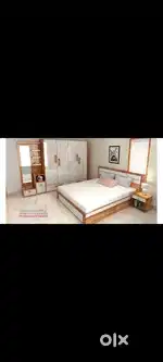 Bedroom sets, wardrobe, dressing mirror, cot, side box etc