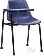 Student chair with writing pad stand