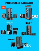 JBL,DYNAUDIO,KEF,INDIANALINE,PROSON, PREMIUM HOME THEATER PACKAGES