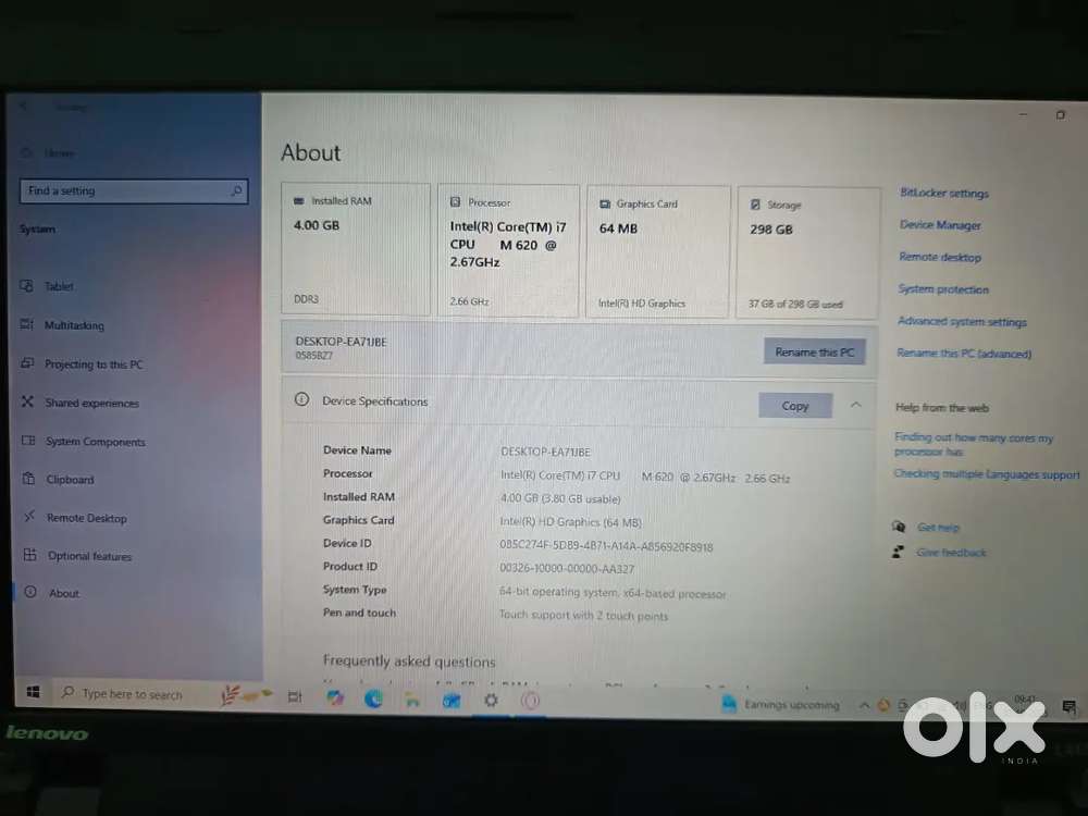 Lenovo ThinkPad i7th zenration