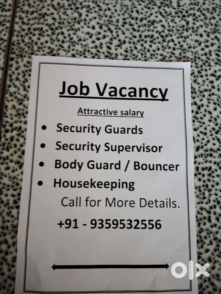 Security guard security supervisor bodyguard bouncers housekeeping