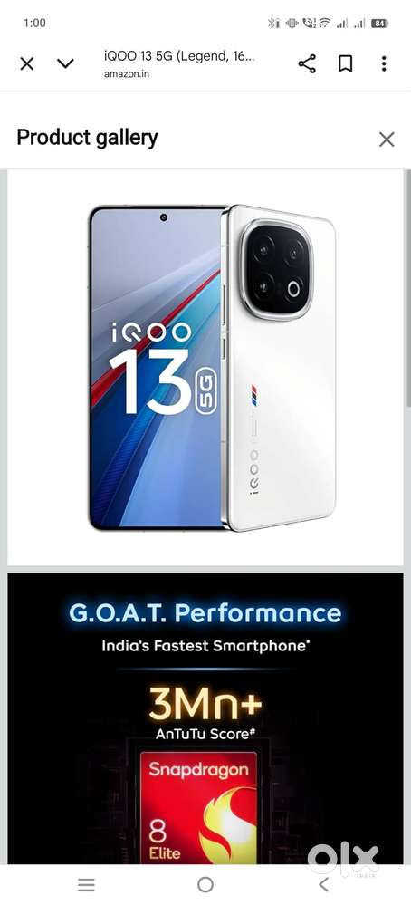 Iqoo13 for sale or exchange with iphone 15 pro max and add cash