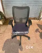 Executive Ergonomic Office Chair Height Adjustable Seat  Upholstered