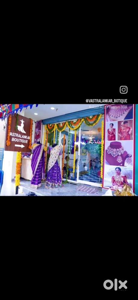 Newly launched vastralankar botique ready to sell