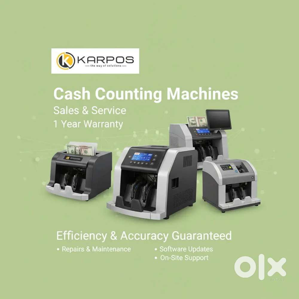 Currency Counter with Additional External Display for customer viewing