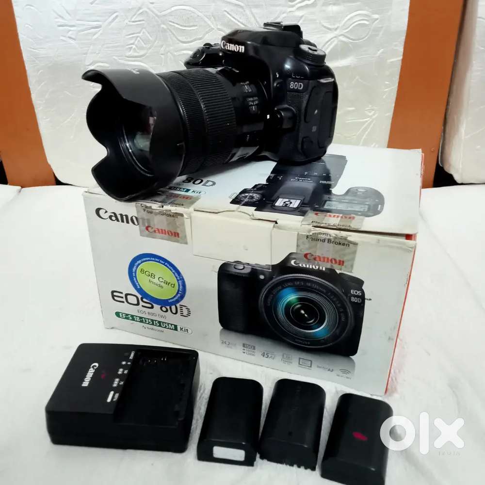 Canon 80d with box brand new condition