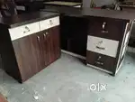 BRAND NEW L SHAPE OFFICE TABLE/OFFICE REVOLVING CHAIR IS ALSO