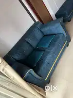 Two-Seater Sofa with Matching Storage Bench – Excellent Condition