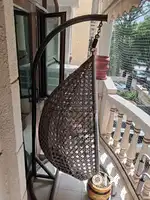 Outdoor Indoor Garden Living Room Balcony  Jhula (Black+Brown)
