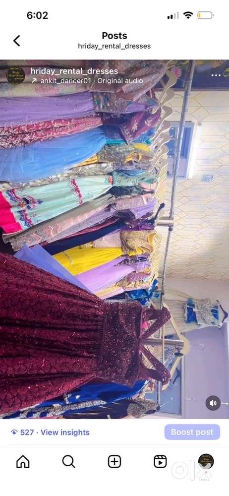 Lehenga and gowns stock for sale