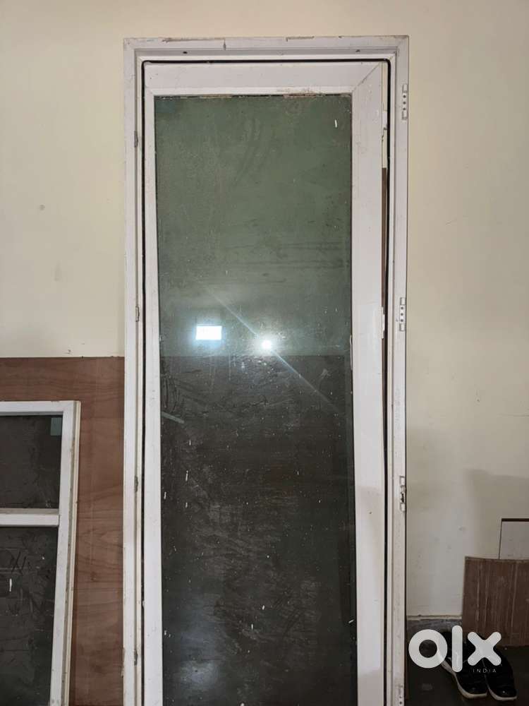 UPVC glass door with window