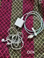 Apple earphone and charger ( lighting connector)