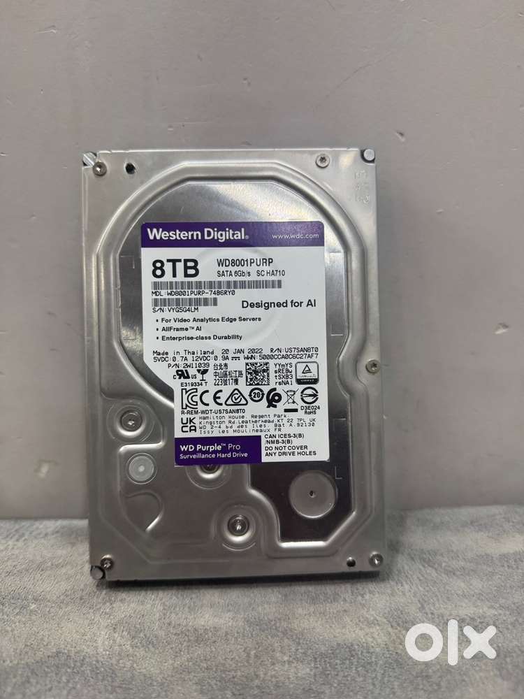 Western Digital 8TB WD Purple Pro Surveillance Internal Hard Drive HDD