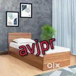 New wooden bed with mattress hostel furniture