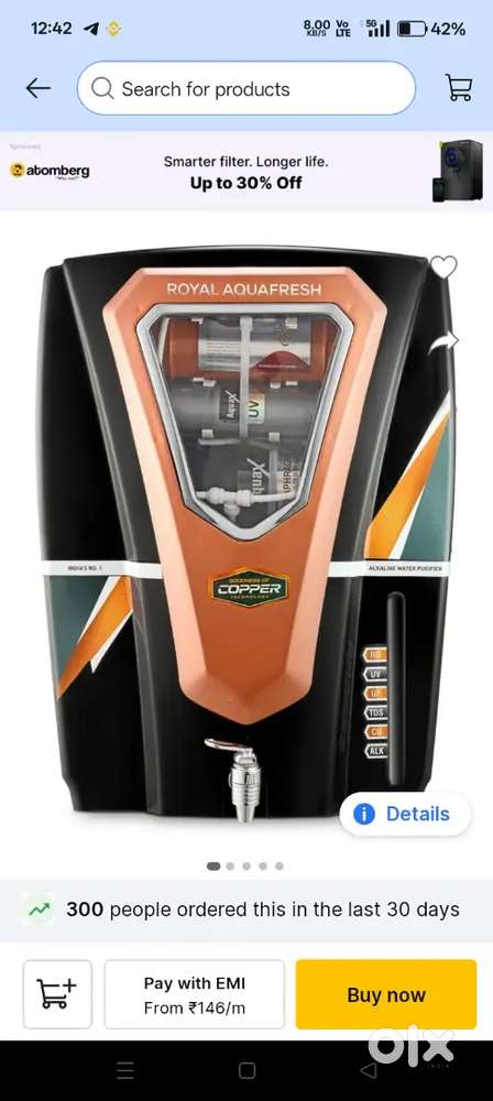 Water purifier only 5500