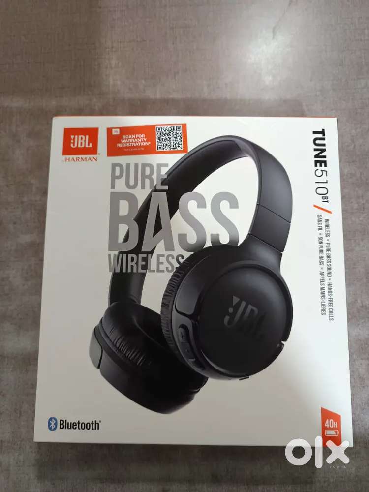 JBL 510BT headphone sealed box with warranty