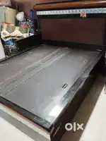 Double bed wooden
