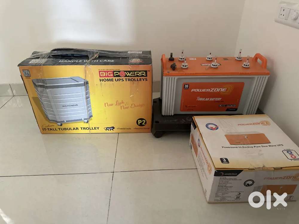 Inverter,Battery and Trolley