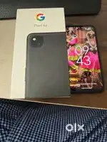 Pixel 4a with Unlimited Google storage with box and cable back cover