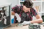COMPUTER REPAIR AT HOME. VISIT CHARGE 300 Rs only