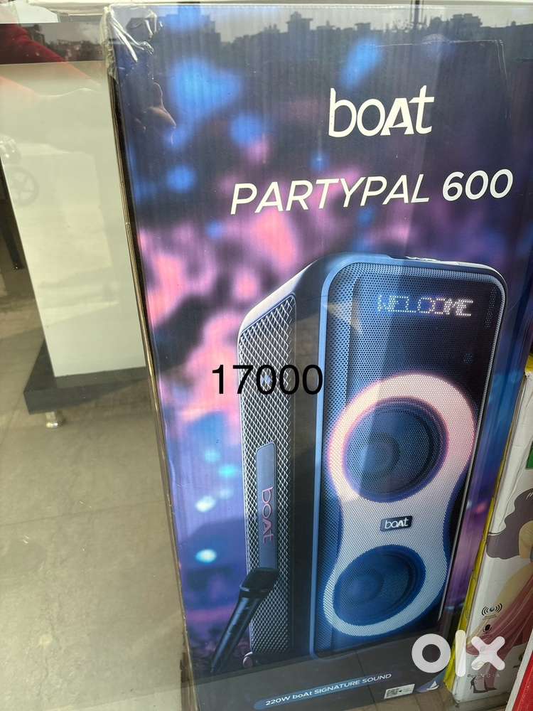 Boat sound bars and party speakers