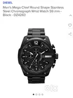 Diesel Chronograph Wrist Watch 59 MM DZ 4283 Black brand new with box