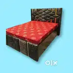 Brand new fancy double bed with box