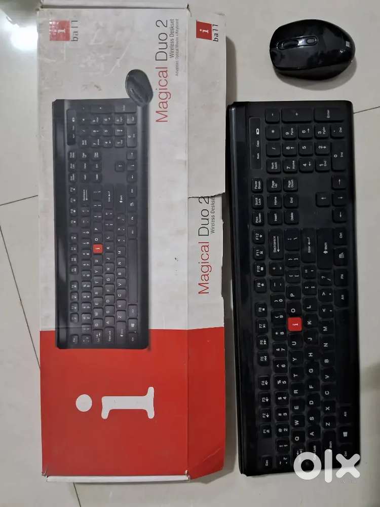 Wireless keyboard mouse and 12 inch woofer speaker