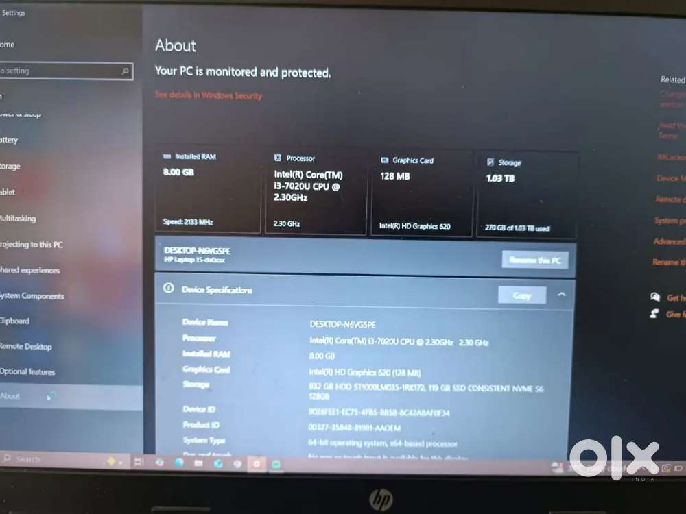 Laptop with Charger, mouse, keyboard