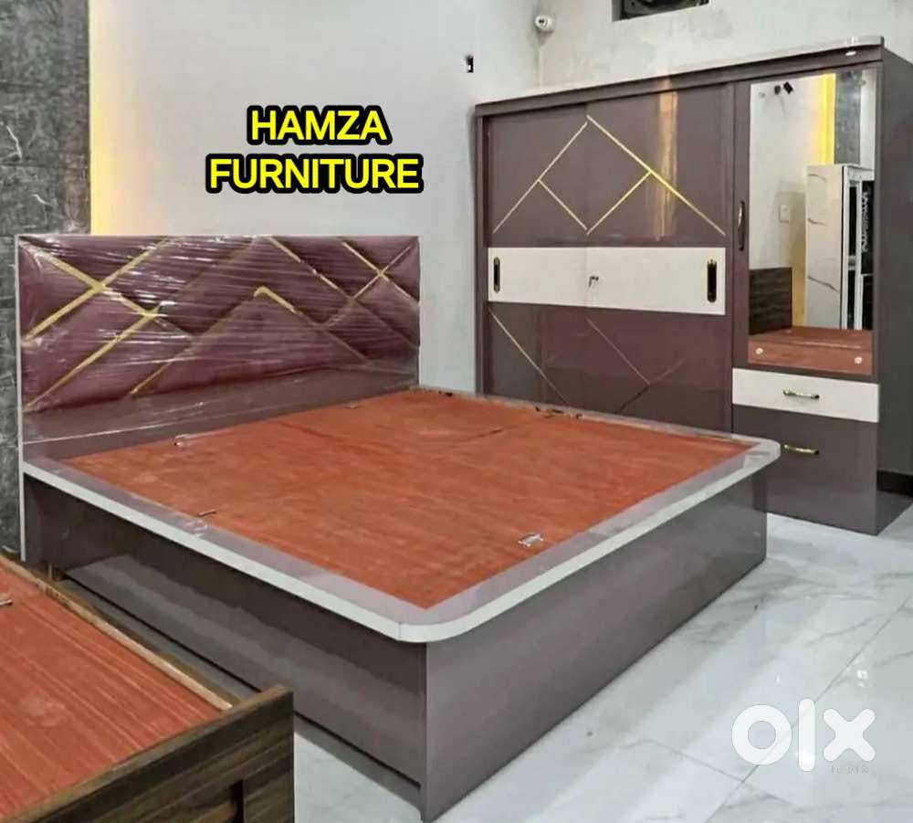 HAMZA FURNITURE NEW DESIGNER PLYWOOD Bedroom set at Lowest Range