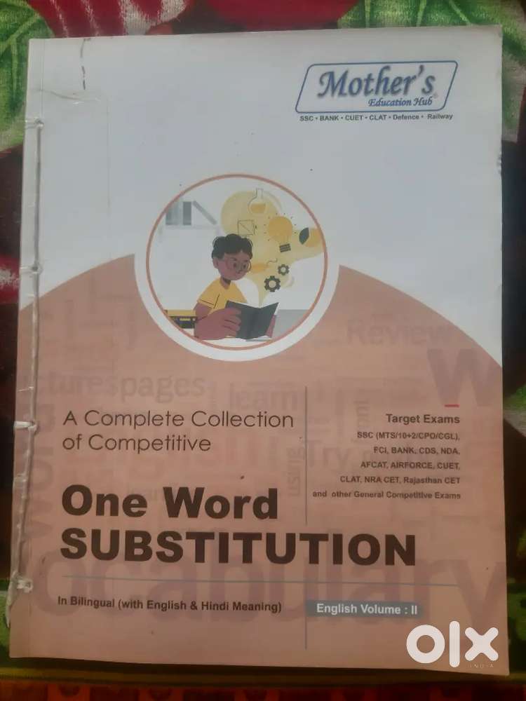 One word substitutes book