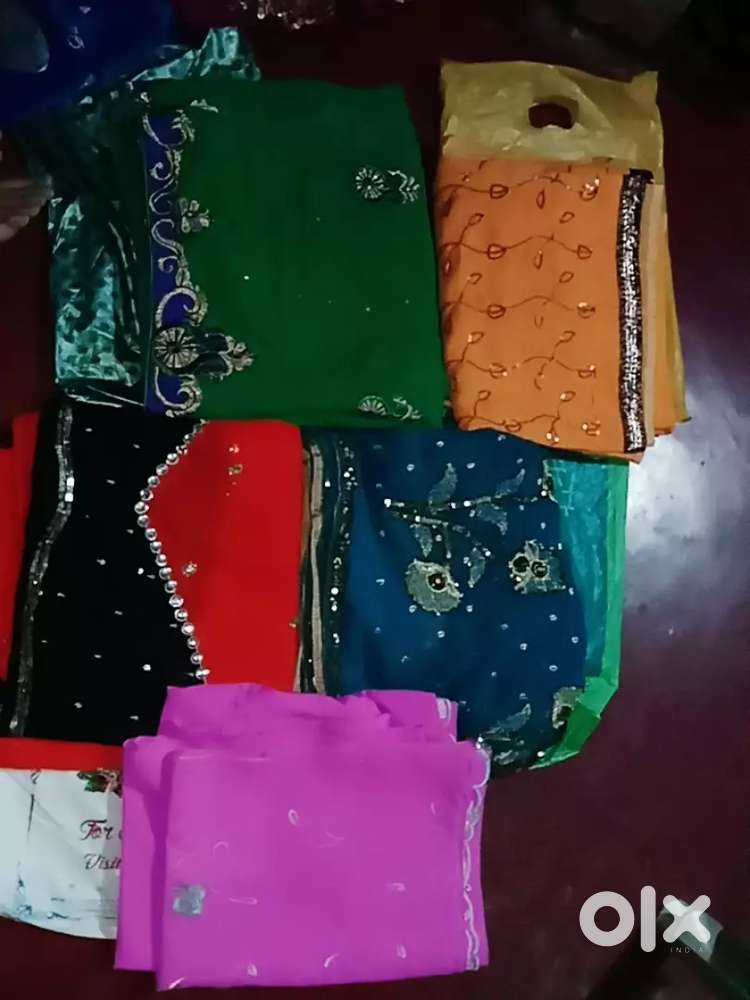 Five pieces of saree