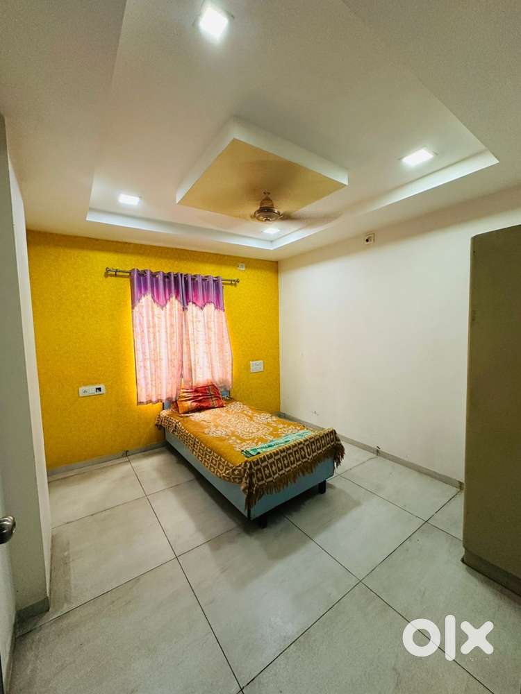 Bed,cabord, washing machine, fridge,TV,sofa, dining table,