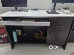 Sturdy Wooden Study Table with Drawers