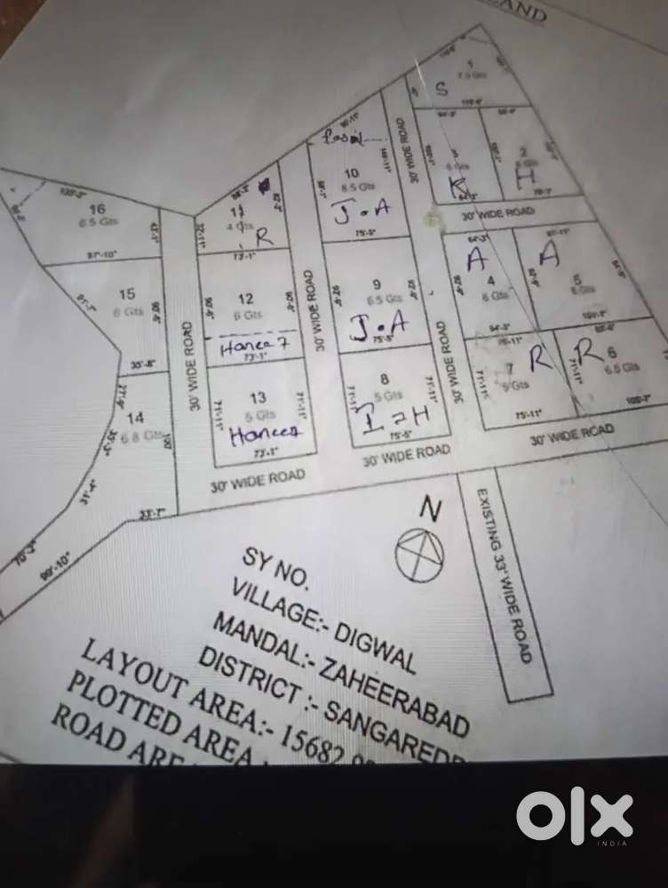 Farm land for sale digwal zaheerabad mumbai Highway 2nd bit