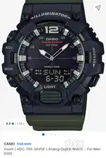 Latest Never worn CASIO ANALOG/DIGITAL WATCH With 100 my water resist