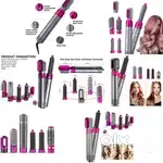 5 in 1 Hair straightener brush, Dryer and Volumizer, Detachable Hair S