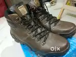Woodland NUBUCK LEATHER OLIVE GREEN TREKKING HIKING BOOTS