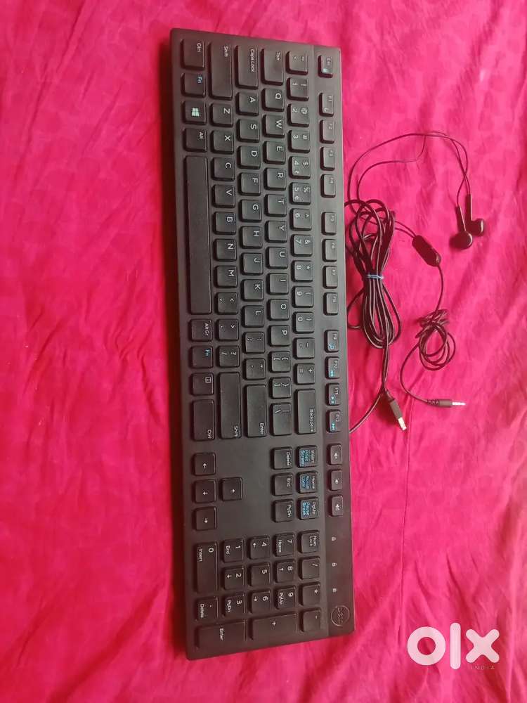 Keyboard and earphone