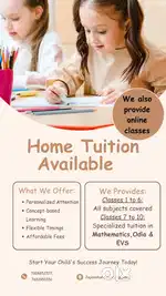 I'm searching for a home tutor job.