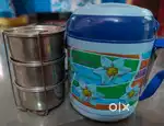 Insulated Lunch Box with 3 Stainless Steel Containers