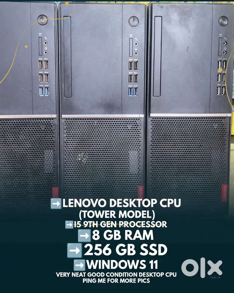 Lenovo Desktop cpu i5 9th gen with Windows 11Pro